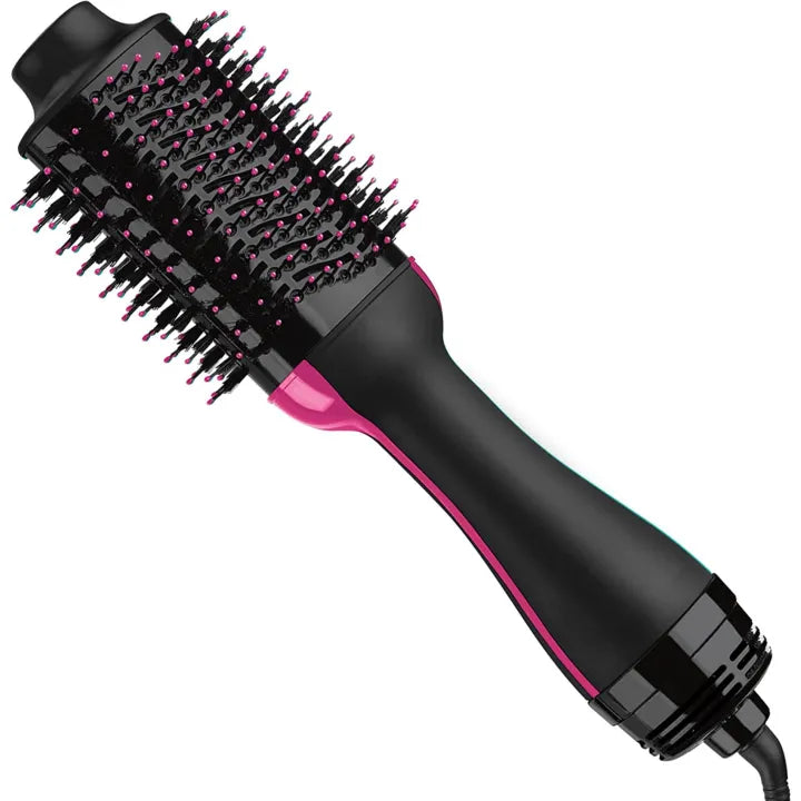 4-in-1 Hot Air Hair Styling Brush – Dryer, Straightener & Curler